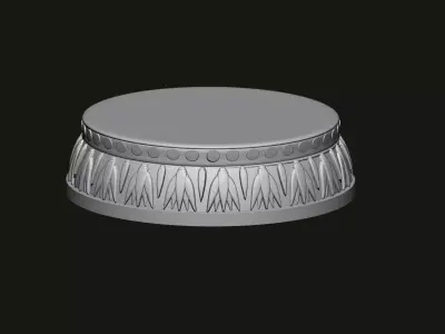 Egyptian Pharaoh Bust Base Collection  3D Print Model 3D print model