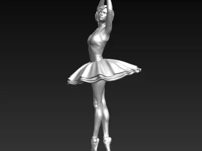 Ballerina 5 statue 3D print model