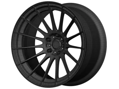 Konig Rennform Aftermarket Wheel Low-poly 3D model