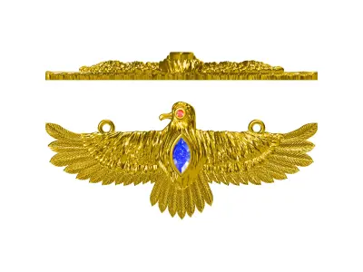 eagle pendant Jewellery Jewelcad  3D print model