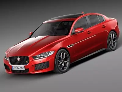 Jaguar XE S 2016 3D model