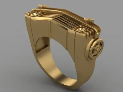 car ring 3D print model