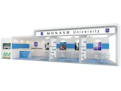 Monash University Exhibition 3x12 booth 3D model