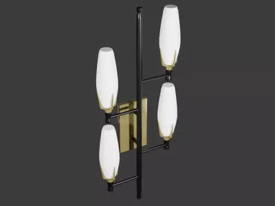 Mid Century Modern Wall Sconce Low-poly 3D model