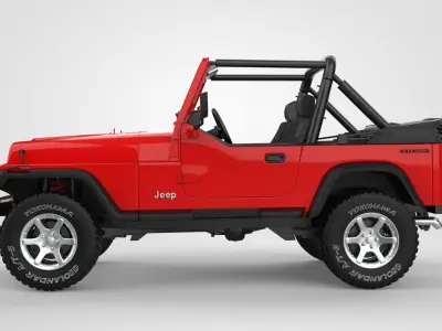 Jeep Wrangler YJ 1987 3D model