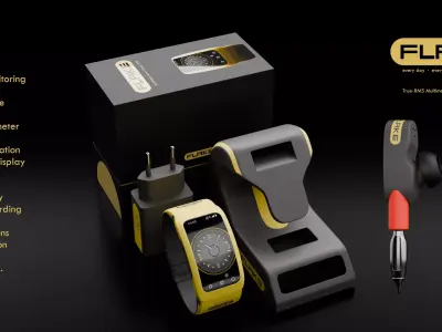 Flake 778 True-RMS Multimeter Smartwatch 3D model