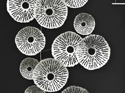 Silver Wall art Sculpture 3D model