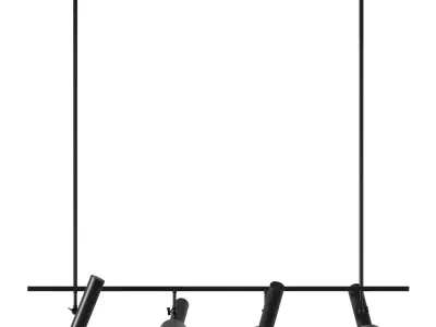 Hanging row chandelier Aromas Focus 3D model