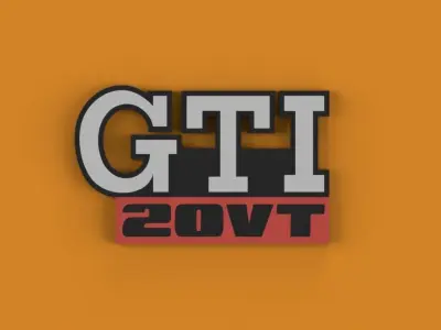 GTI 20VT golf monogramme  3D print model