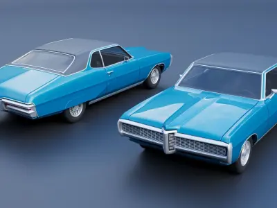 Pontiac Grand Prix 1968 3D print model