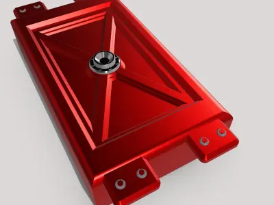 Billet Fuel Cell with filler and mounting bracket option 3D print model