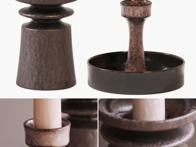 Taper candle holder 3D model