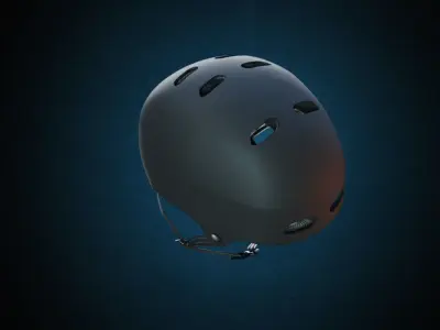Skate Helmet Low-poly 3D model