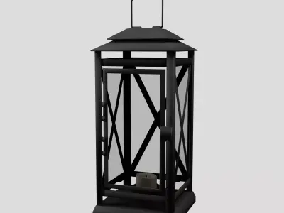 Simple Lantern Low-poly 3D model