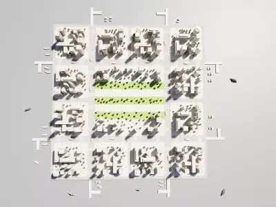 Paper City - Stylized Metropolis Environment V2 Low-poly 3D model