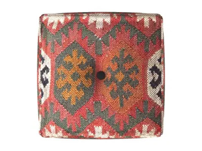Handmade Kilim Pouf 3D model