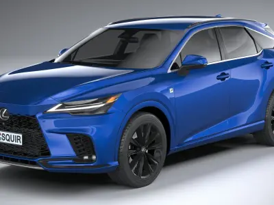 Lexus RX 500 2023 3D model