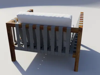 OutdoorRodhilanchairmistral 3D model