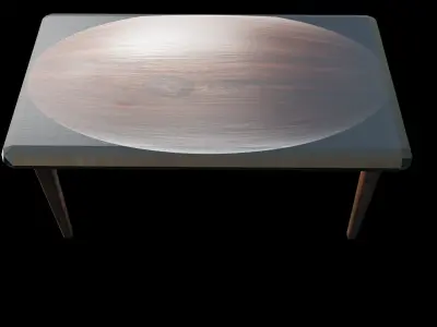 DINNER TABLE Low-poly 3D model