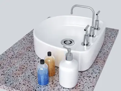Bathroom Sink  001 3D model
