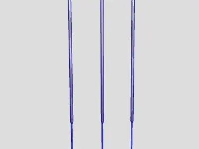 Incense Stick Low-poly 3D model
