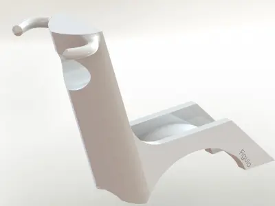 Torus chair with handle Free 3D model