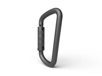 Carabiner Hook 02 Low-poly 3D model