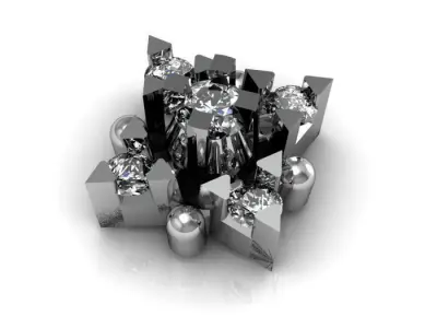 daimond nose pin 3D print model