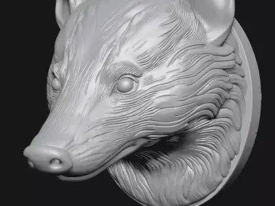 badger 3D print model