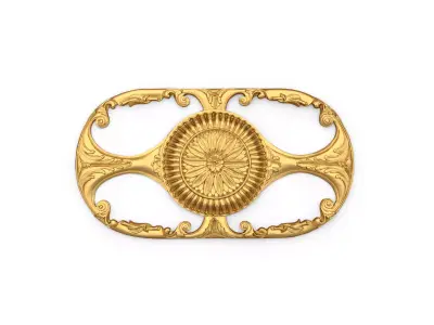 Classic carved decor ornament 395  3D model