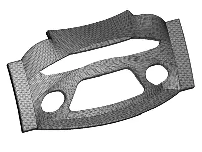 Carbon Fiber Car Front Bumper 3D print model