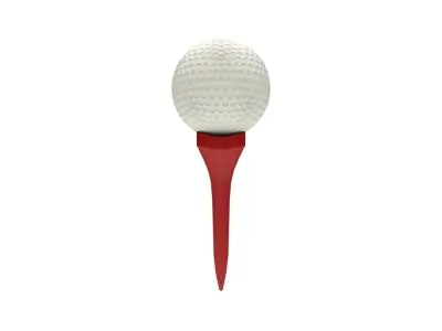 Golf Ball Low-poly 3D model