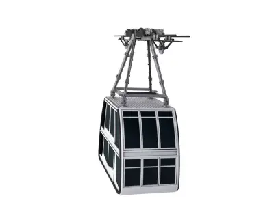 Cableway Cabin Vanoise Express 3D model