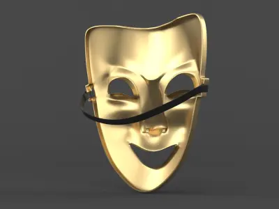 Theatre Masks 3D model