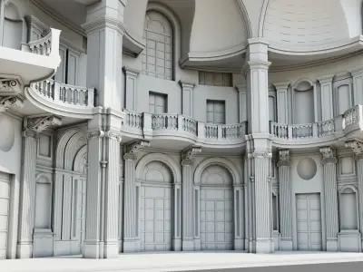Stupinigi Central Hall ID071 3D model