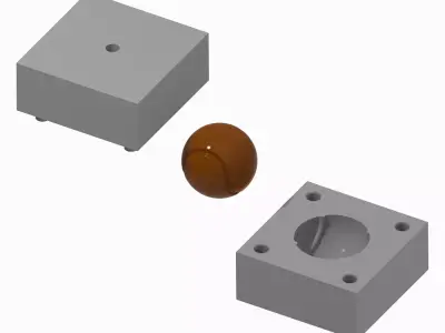 Chocolate Mold Tennis Ball 3D print model