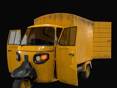 Tuck Tuck Truck Low-poly 3D model