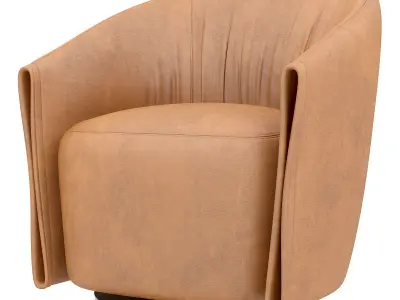 Modern light luxury style sofa chair 3d model Low-poly 3D model
