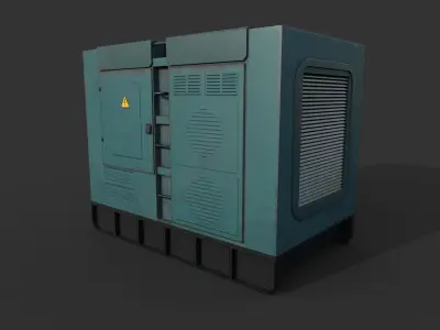 Diesel Generator New Low-poly 3D model