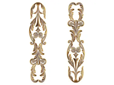 Classic carved 216 3D model
