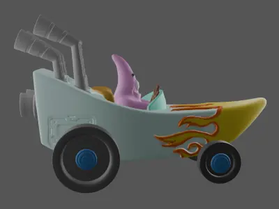 Patricks boat car 3D print model