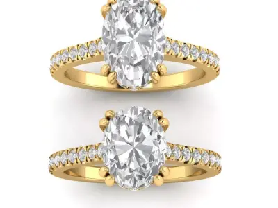 premium collection ring 002-JB-341 3D print model