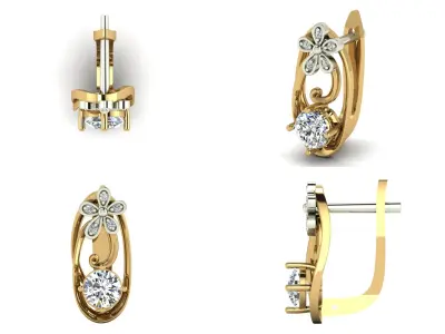 Earrings dp8 3D print model