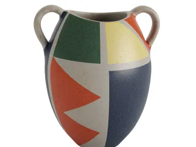 Krosselbach Fayence Ceramic Vase by Clare Zange 3D model