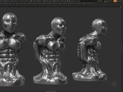 human anatomy modern sculpture 3d print model 95 3D print model