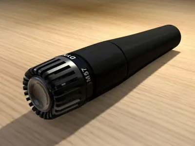 Shure SM57 Microphone 3D model