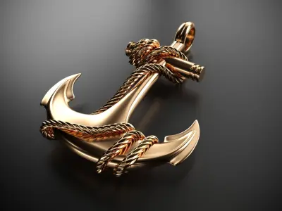 Anchor gold 3D model