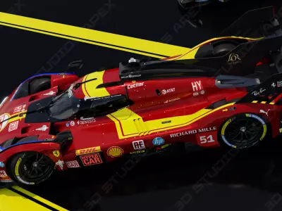 Ferrari 499P WEC 2025 - Deluxe Edition 3D model