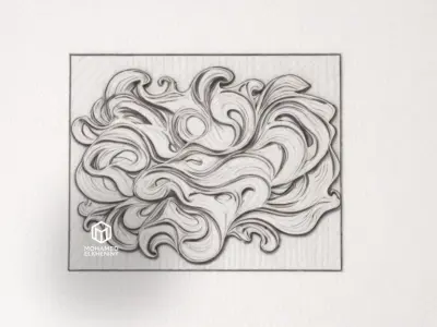 modern panel wall decor set wall relief mural CNC 92 3D model