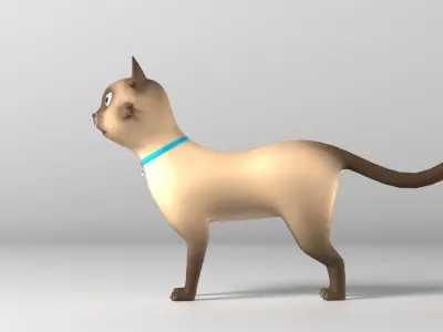 Cat Srisawad Low-poly 3D model